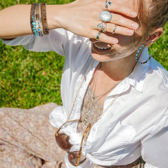 Western Jewelry for Women Bohemian Set Faux Leather - Picture 5 of 7